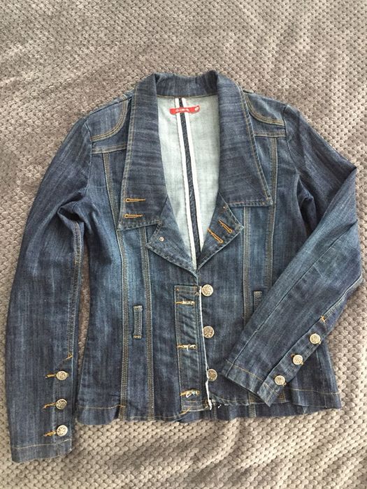 Jeansowa kurtka żakiet M 36/38
