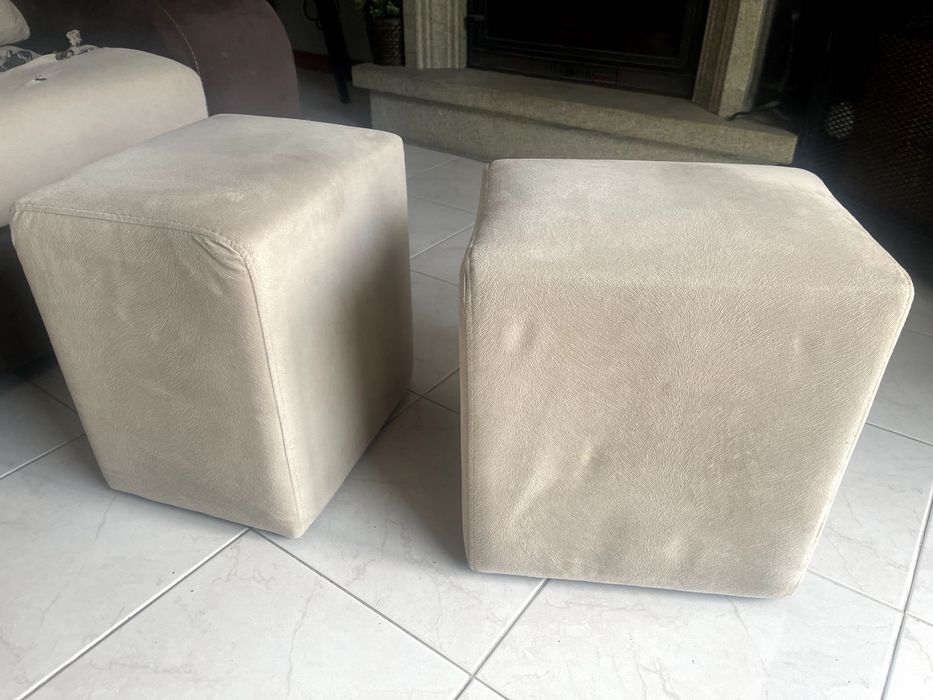 Sofá 3 lugares com Chaise Longue + 2 bancos | 2,25 m