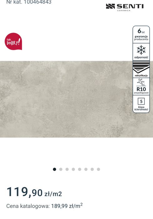 Gres Cemento Light Grey Mat Rectified 59,8x119,8 Senti Ceramica