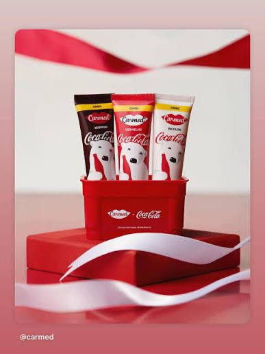 Carmed coca cola - kit com 3 cores