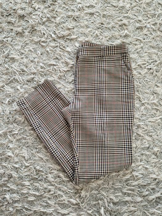 Spodnie w kratę kratkę pepitkę eleganckie tailoring Medicine