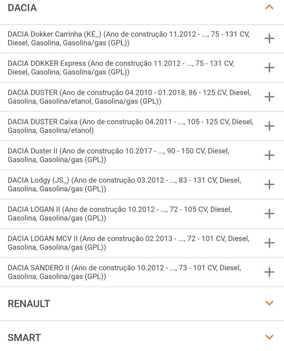 Condensador dacia, renault, smart