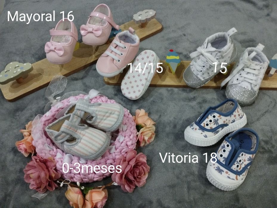 Sandalias e sapatilhas bebe menina
