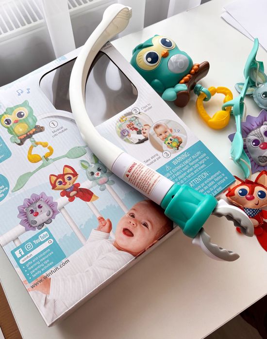 Мобіль WinFun Карусель Woodland friends 3 в 1