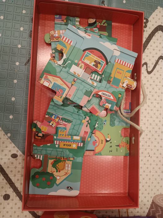 Zestaw gry 2+ puzzle układanki zagadki Trefl Czuczu Smiki Janod