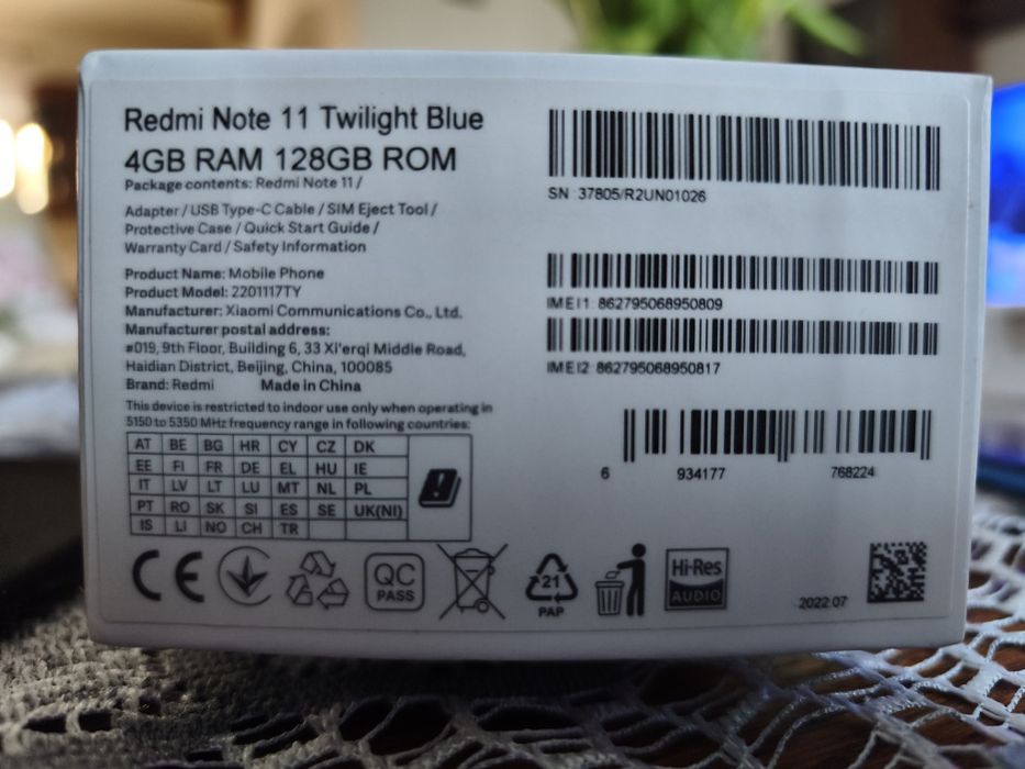 Smartfon Redmi Note 11