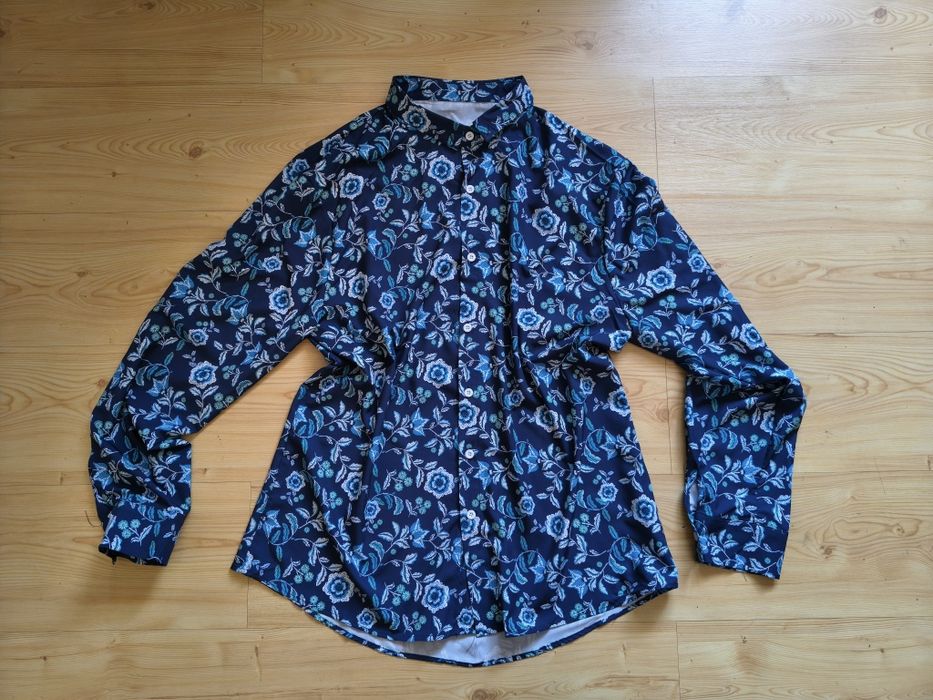 Lejąca koszula w kwiaty 2XL