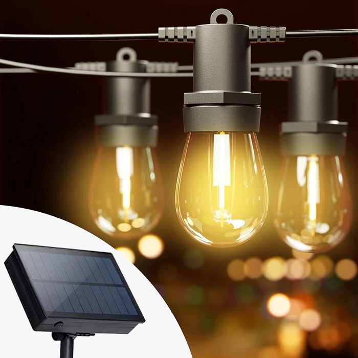 Solarna Girlanda Ogrodowa LED, 15 m, 15 żarówek!