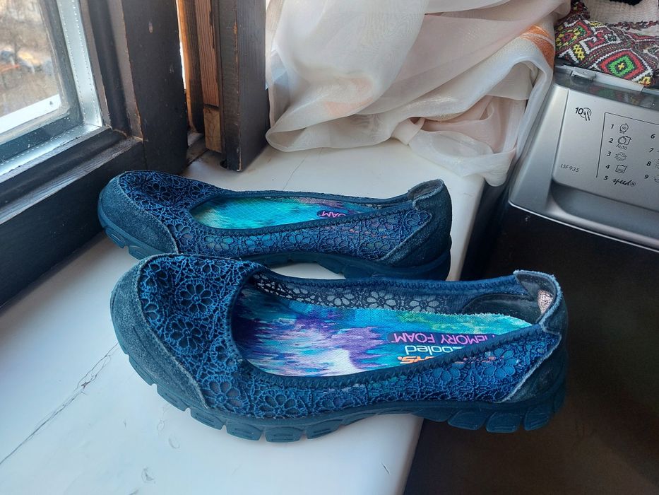Балетки мокасини сліпони skechers