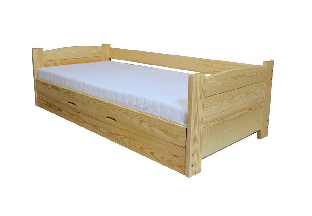 Łóżko sosnowe TWARDZIEL Zaczarowana Sypialnia podnoszone 90x200