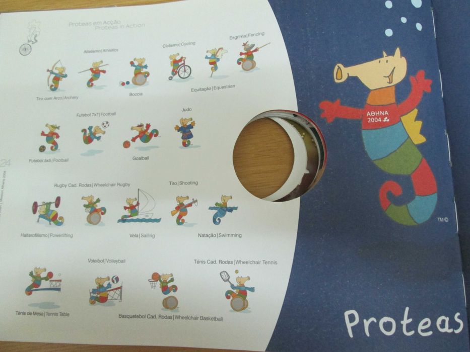 Revista/Livro jogos Paralímpicos Atenas 2004