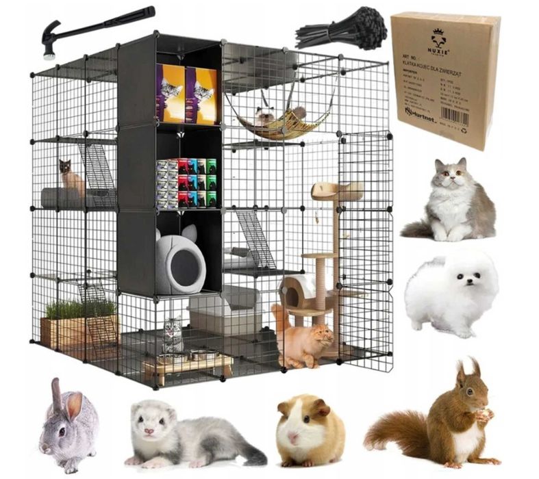 NOWY/wysyłka Wybieg woliera XXL klatka kojec dla kota kur drapak domek
