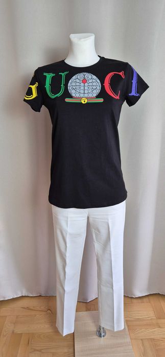 T-Shirt, koszulka, Gucci, rozmiar S / 36, premium, lux, luksusowa, kolorowa aplikacja