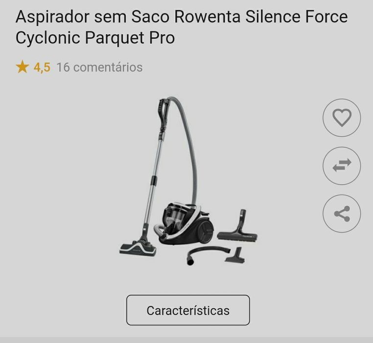Rowenta Silence Force Cyclonic 4A Parquet Pro Vacuum Cleaner