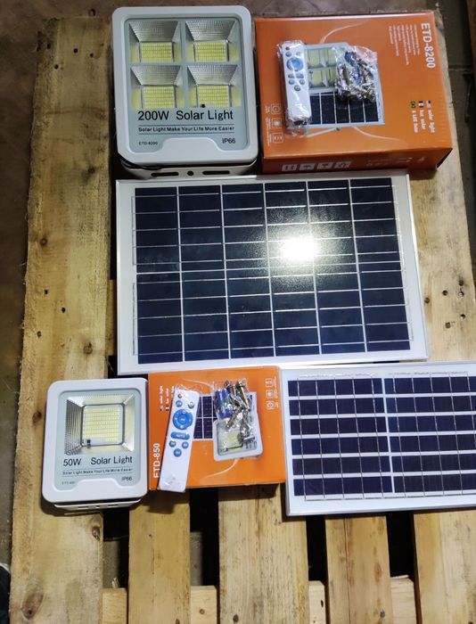 Lampa solarna zestaw mocna światło