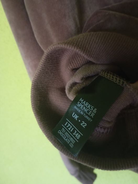 Bluza damska welurowa Marks & Spencer 44 (XXL)