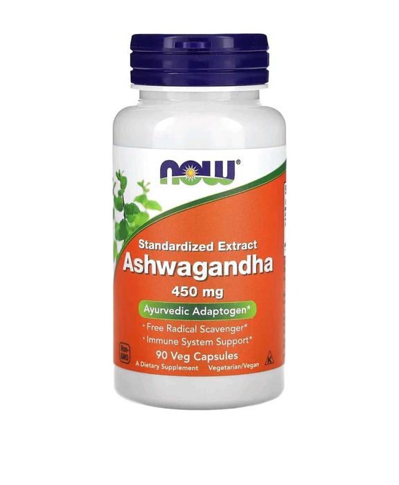 Ашваганда екстракт ашваганди NOW Food 450 мг 90 капсул США Ashwaganda
