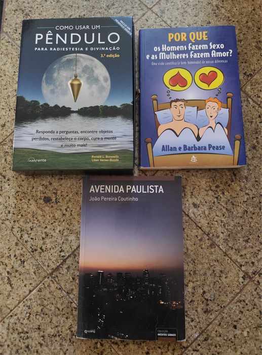 Cada livro a 3€ cada a escolher