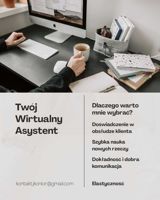 Wsparcie w biznesie - Wirtualny Asystent | Odzyskam Twój czas!