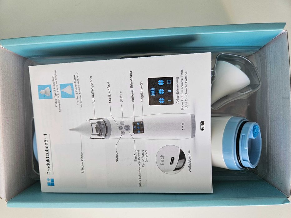 Aspirador Nasal Elétrico para Bebé – Novo, Nunca Utilizado