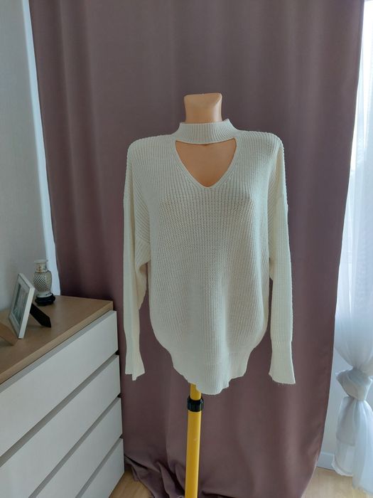 Sweter cieplutki milutki Shein roz. 44-46 Nowy