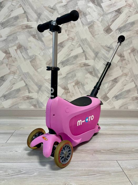 Продам Самокат-беговел Micro Mini2Go Pink Deluxe Plus (розовый)