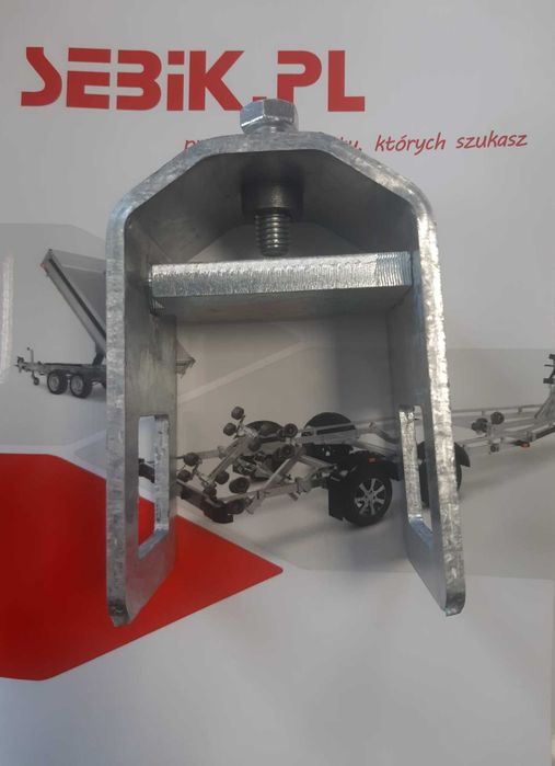 Uchwyt rolki, obejma, wspornik do przyczepy podłodziowej.