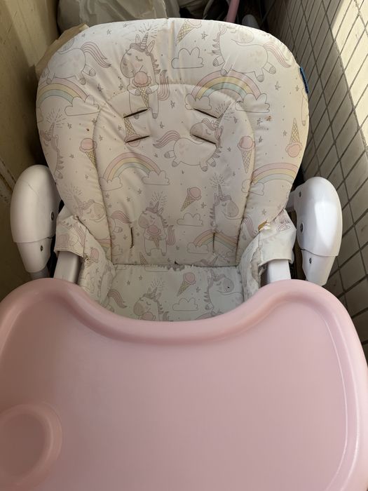 Стільчик для годування Bambi M3233 Unicorn Pink