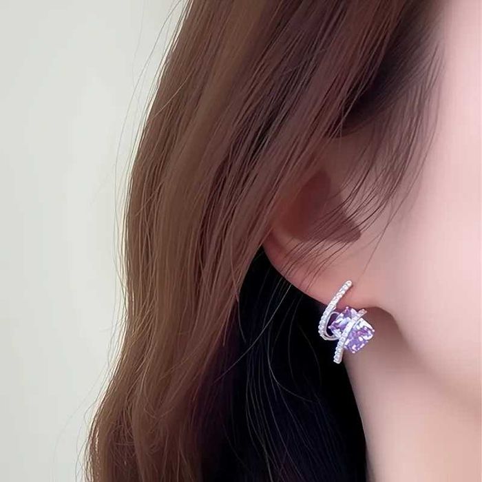 Элегантные   сережки из кристаллов   Aurora Kiss