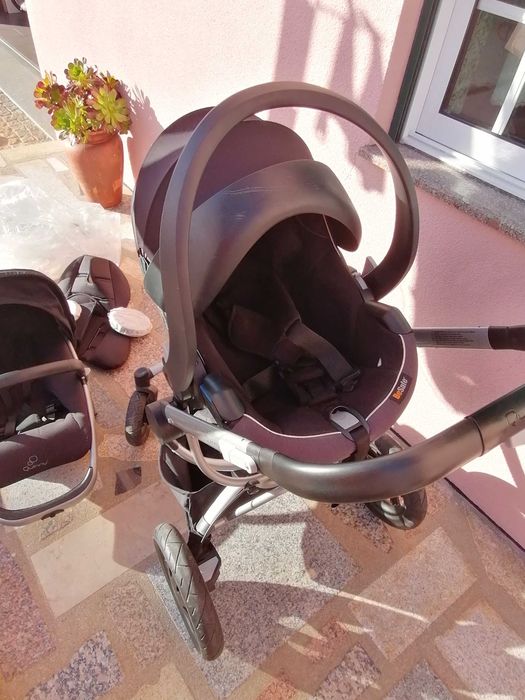 Conjunto carrinho +baby coq