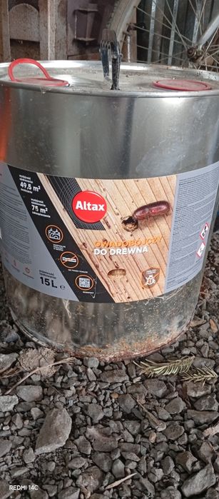 Altax środek owadobójczy do drewna 15l