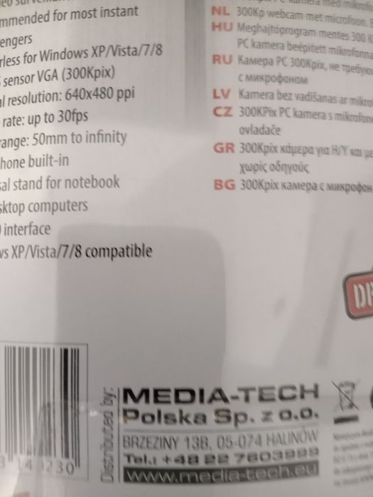 Kamera do komputera USB. Kamera VGA z mikrofonem dla komputerów PC.