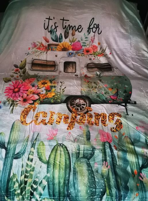 Koc camping przyczepą 150x200cm
