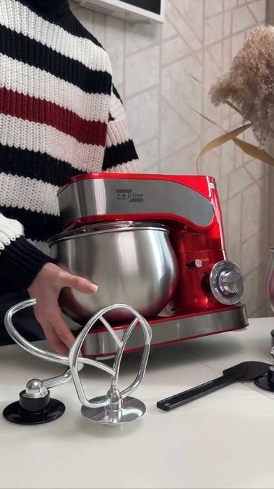 Тістоміс міксер 6л із нержавіючої сталі тестомес миксер Zepline