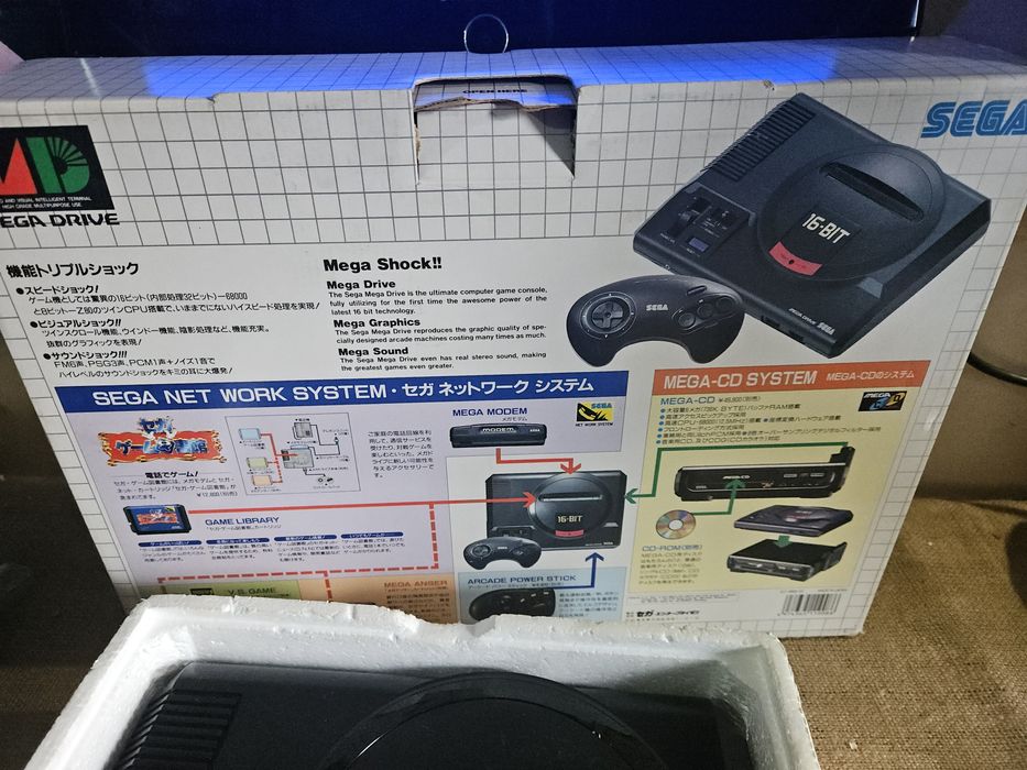 Megadrive japonesa com caixa