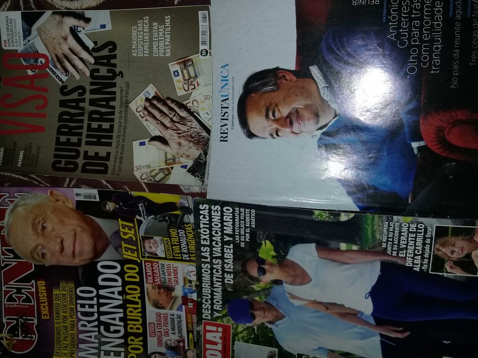 Revistas variadas e livros