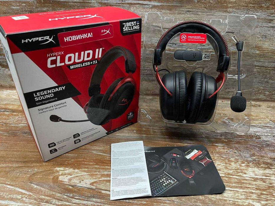 Топовая гарнитура HyperX Cloud 2 Wireless +7.1