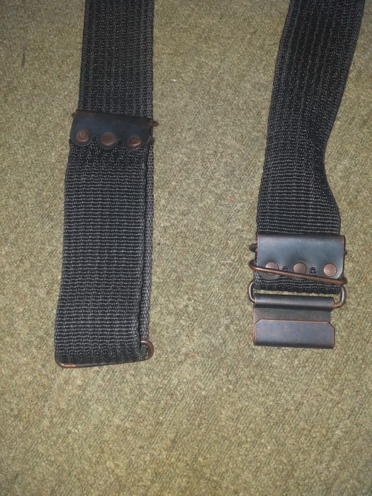 Pas parciany wojskowy czarny,militaria,WP,LWP,MW,OC,policja,demobil,S