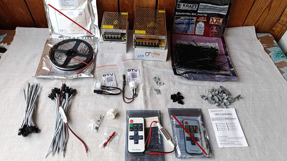 Профиль для Led ленты Врезной, Накладной, Светодиодная лента 5050, 12v