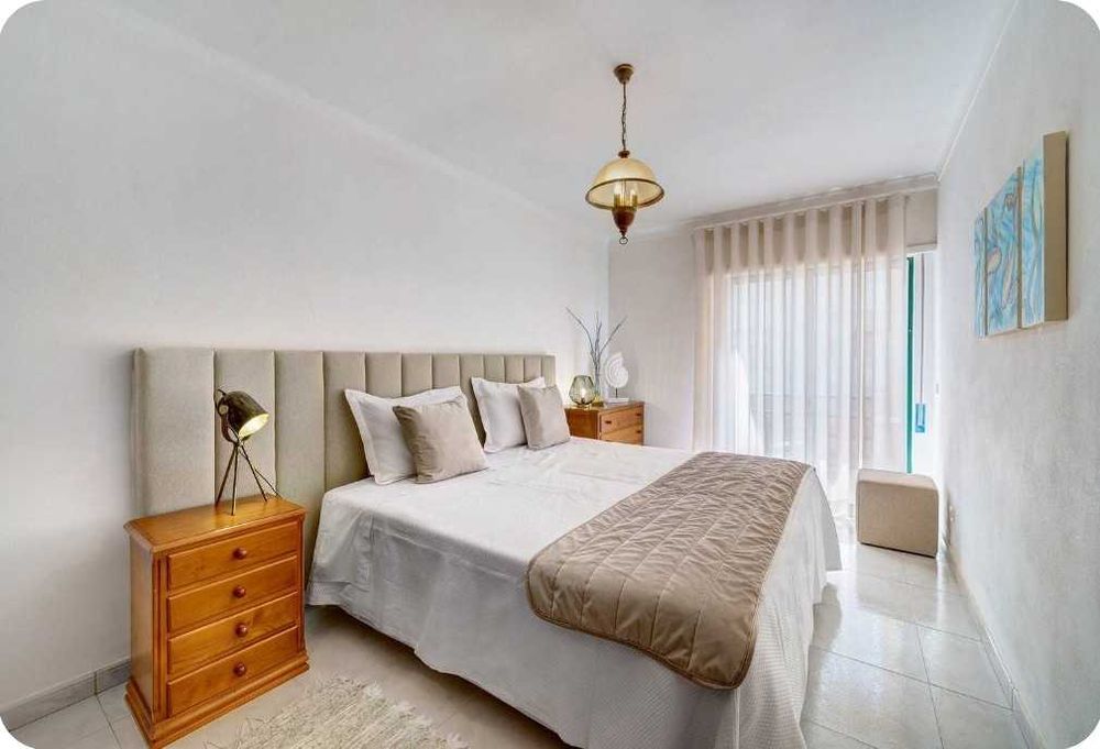 Apartamento para férias a 100m da Praia de Armação de Pêra | Varanda e Vista Mar