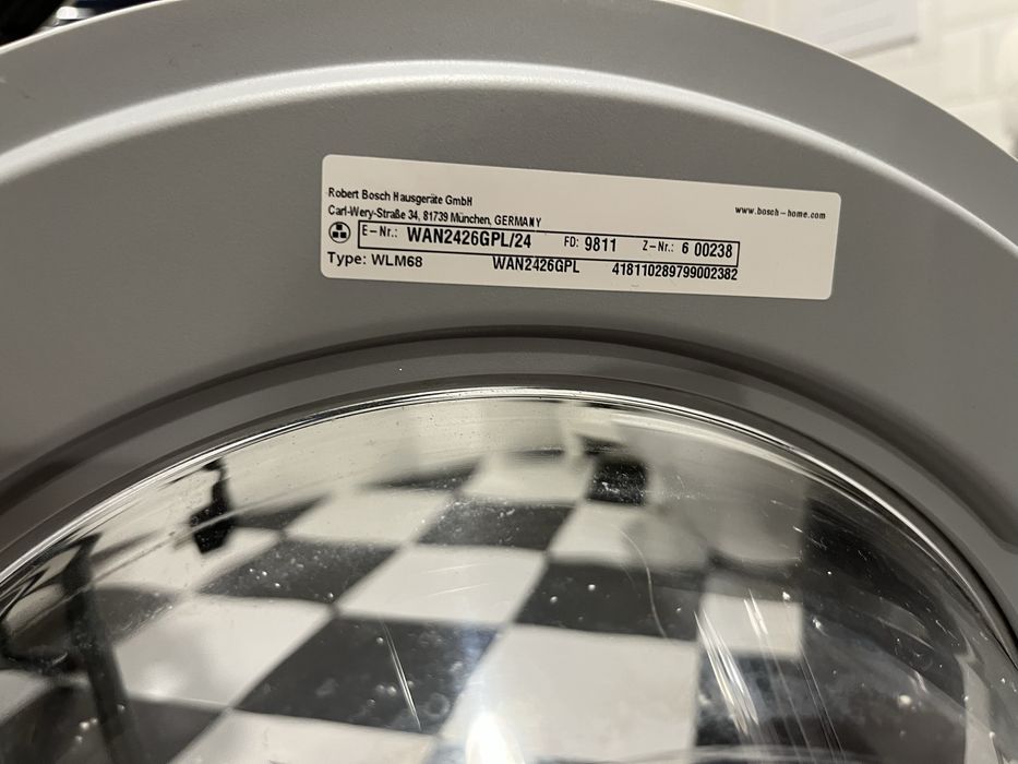 Pralka Bosch serie 4 uszkodzona pompa brudnej wody