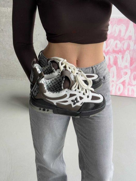 Кросівки Louis Vuitton Skate Sneaker Brown/White premium u2