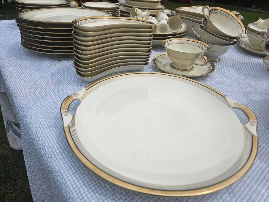 Duży piękny zestaw kawowy obiadowy -  porcelana eschenbach!!