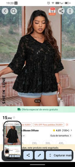 Roupa tamanhos grandes