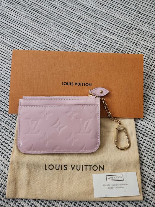 louis vuitton rose ballerine key pouch