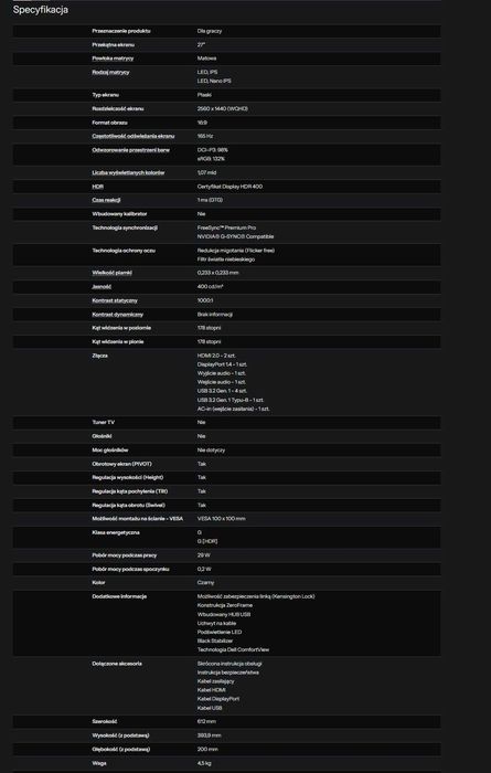 Dell S2721DGFA nanoIPS HDR
