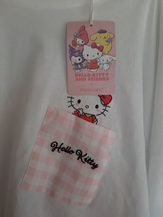 Piżama primark XL hello Kitty spodenki krótkie koszulka tshirt limited