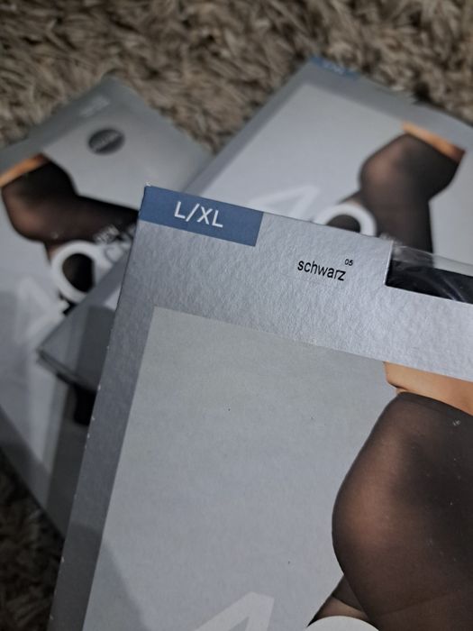 Odsprzedam rajstopy damskie czarne 40 DEN - L/XL