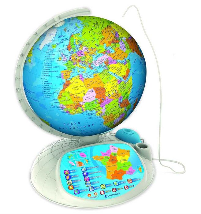 Clementoni 52202 Interaktywna gra globus (WERSJA FRANCUSKA)