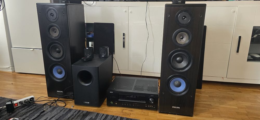 Ресівер Denon avr 1612 + Canton 5.1 +колонки philips fb820